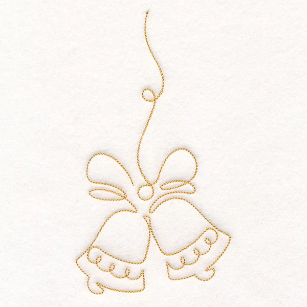 Continuous  Linework Christmas Borders - Bells - Image 4