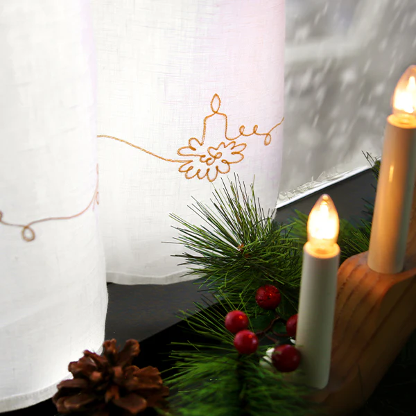 Continuous Linework Christmas Borders - Candle - Image 8
