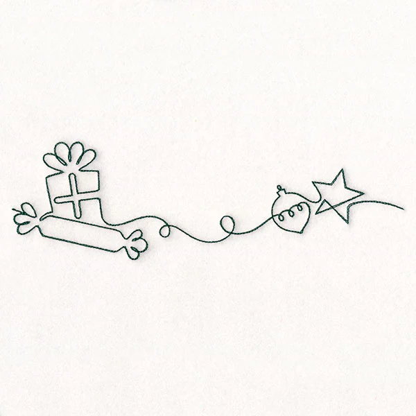 Continuous Linework Christmas Borders - Gifts - Image 2