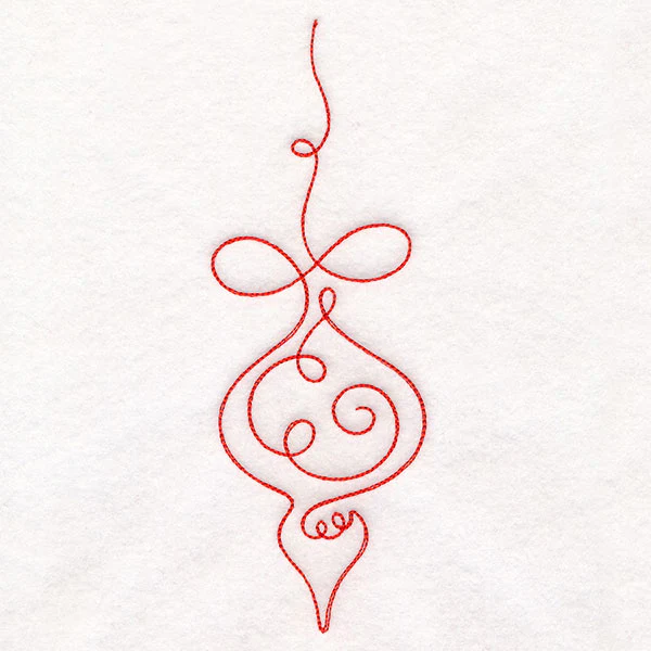 Continuous Linework Christmas Borders - Ornament - Image 3