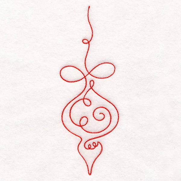 Continuous Linework Christmas Borders - Ornament - Image 4