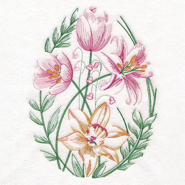 Contours of Beauty Easter Egg Flower Bouquet - Image 4