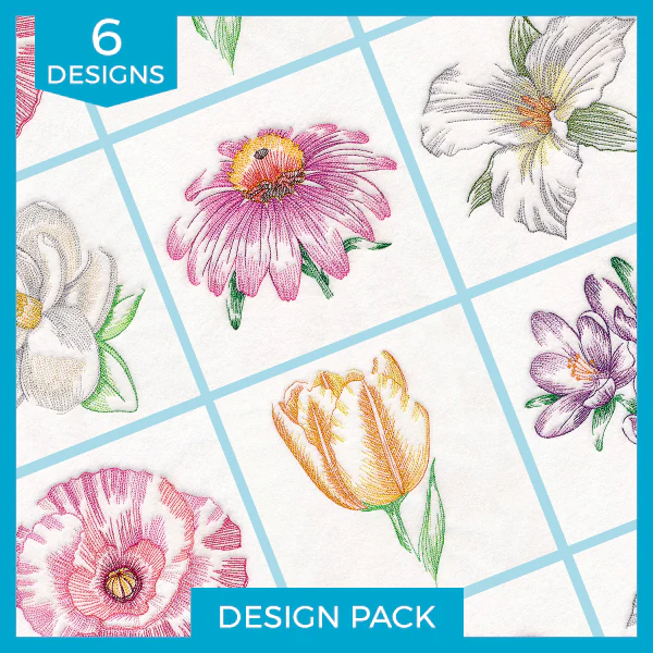 Contours of Beauty Flowers Design Pack - Image 5