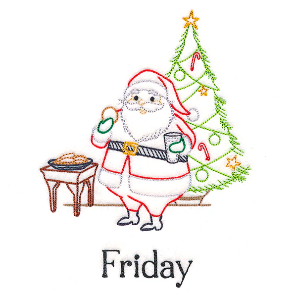 Cookie-Eating Santa on Friday (Vintage) - Image 5