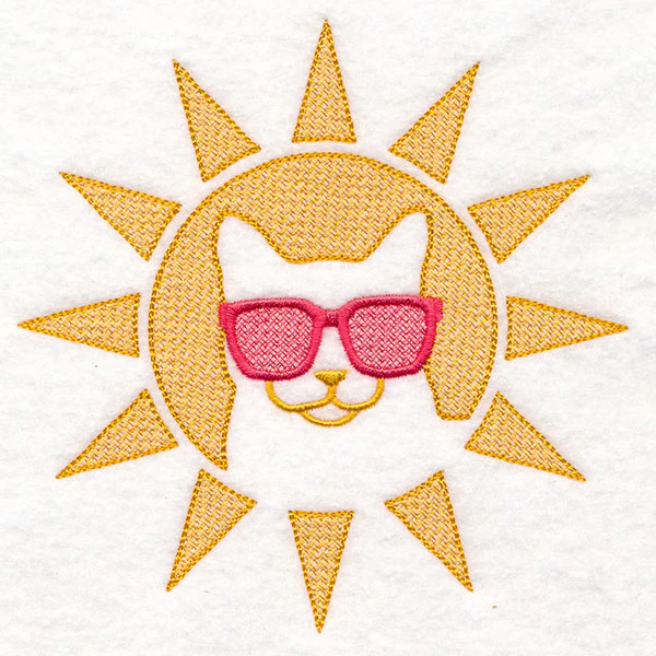 Cool Cat in the Sun (Embossed) - Image 5