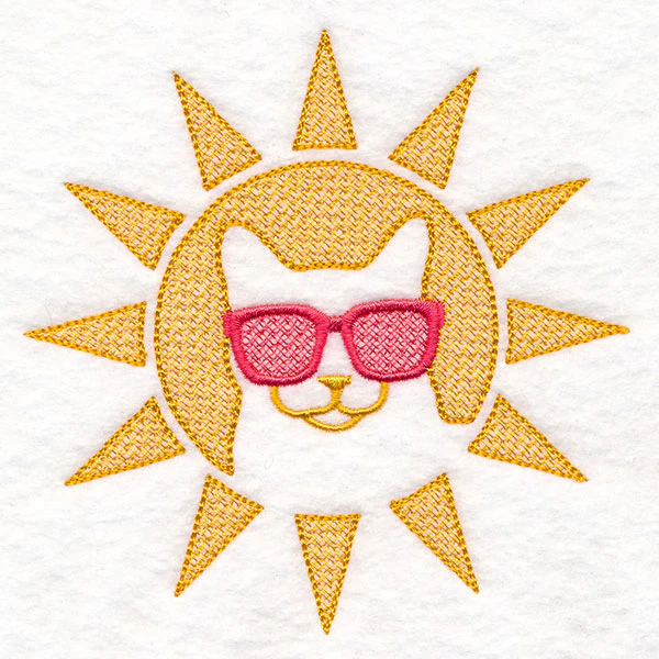 Cool Cat in the Sun (Embossed) - Image 7