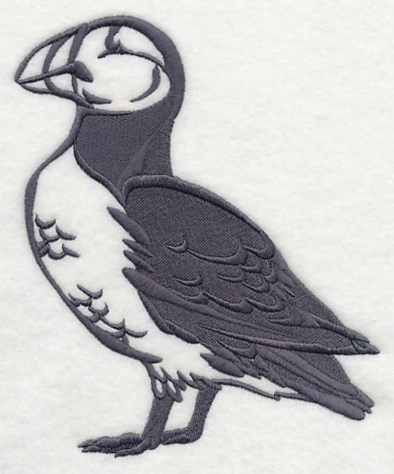 Cool Silhouette Puffin