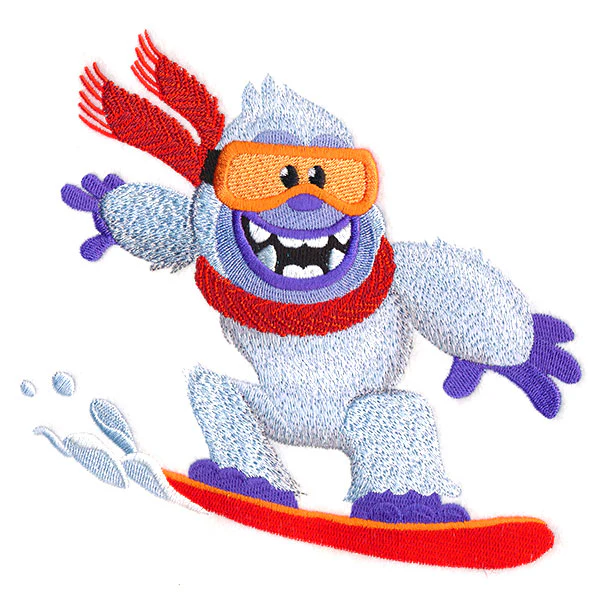 Cool Snowboarding Yeti - Image 2