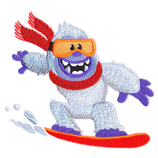 Cool Snowboarding Yeti - Image 3