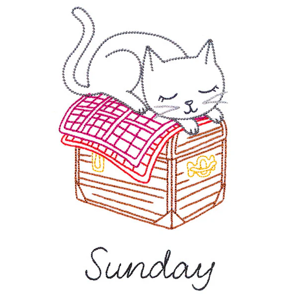Cottage Kitty on Sunday (Vintage) - Image 3