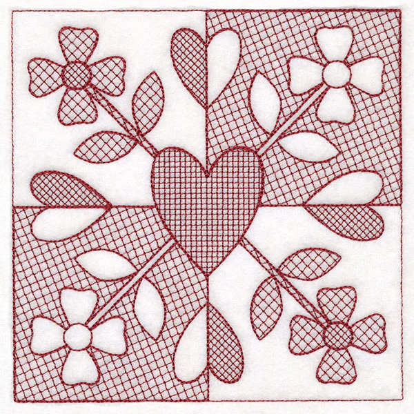 Cottage Nostalgia Quilting - Flowers (Trapunto) - Image 5