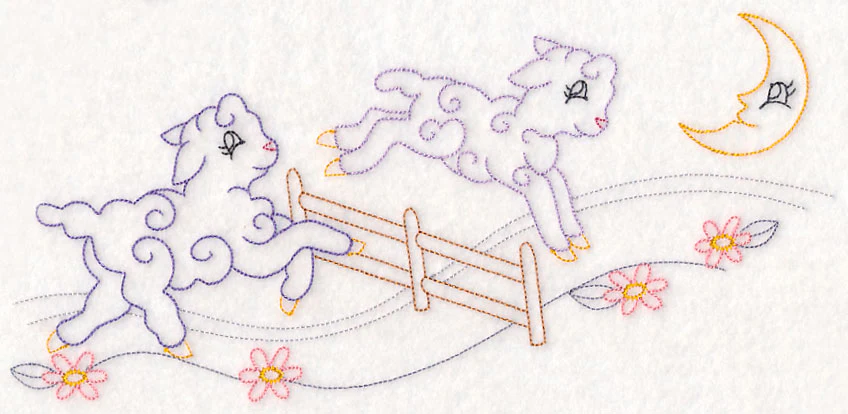 Counting Sheep Border (Vintage) - Image 5