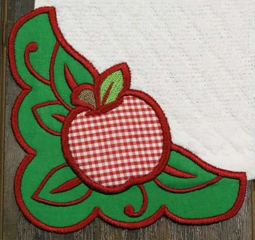 Country Apple Corner - Left (Edgy Applique) - Image 3