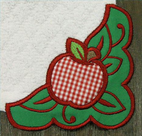 Country Apple Corner - Right (Edgy Applique) - Image 2