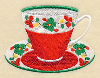Country Charm Flower Teacup - Image 3