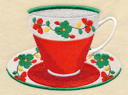 Country Charm Flower Teacup - Image 5