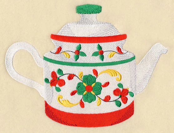 Country Charm Flower Teapot - Image 3