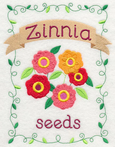 Country Charm Seed Packet - Zinnia - Image 2