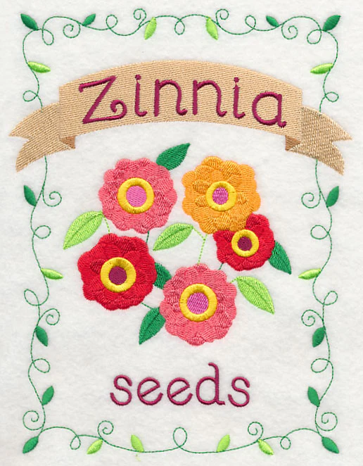 Country Charm Seed Packet - Zinnia - Image 6