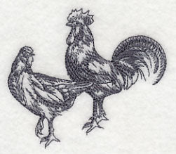 Country Chicken Pair 2 - Image 2