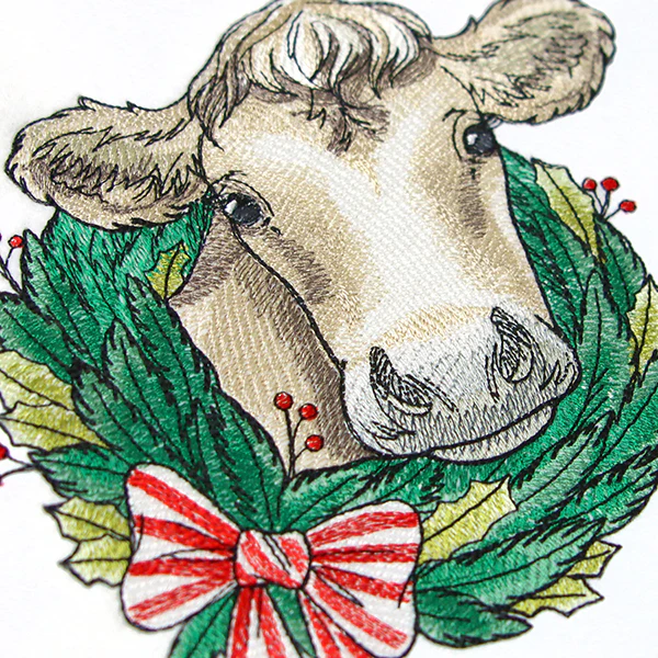 Country Christmas Cow - Image 5