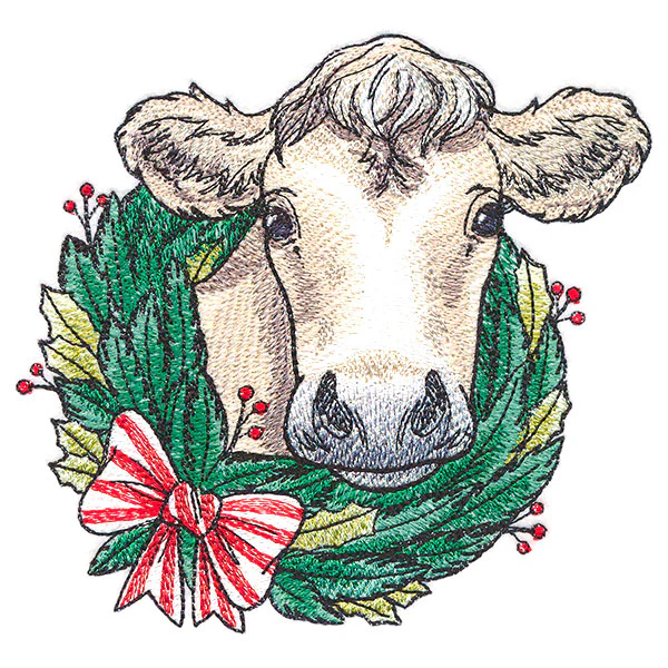 Country Christmas Cow - Image 7