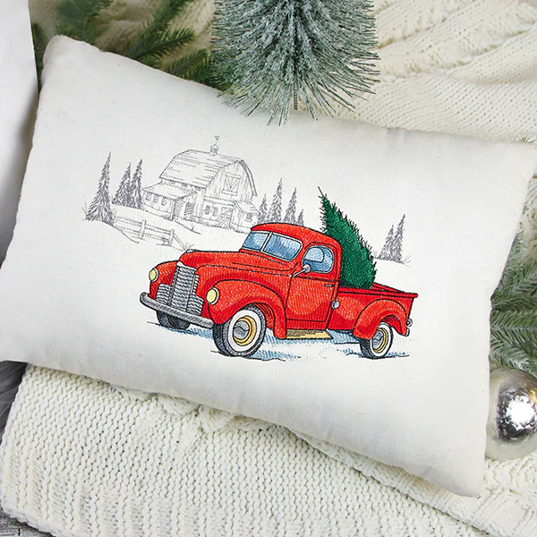 Country Christmas Retro Truck - Image 8
