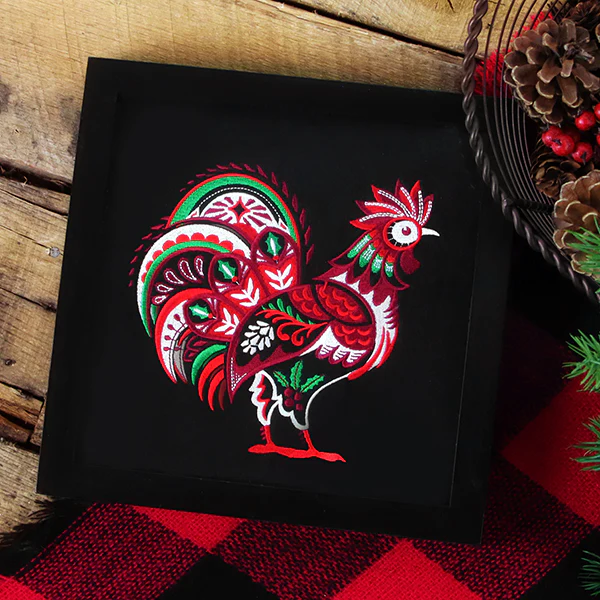 Country Christmas Rooster - Image 2