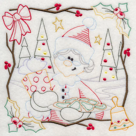 Country Christmas Square - Mrs. Claus (Vintage) - Image 2