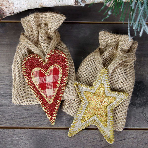Country Christmas Star Ornament (In-the-Hoop) - Image 2