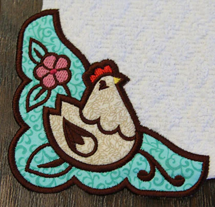 Country Cluck Corner - Left (Edgy Applique) - Image 2