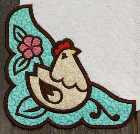 Country Cluck Corner - Left (Edgy Applique) - Image 3