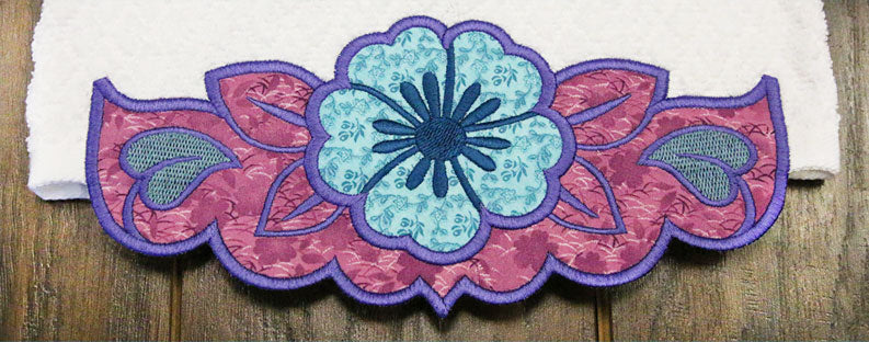 Country Flower Border (Edgy Applique) - Image 3