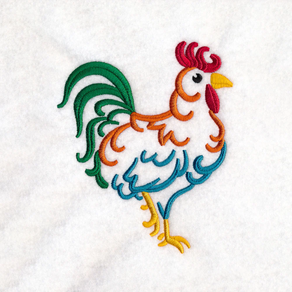 Country Rooster Doodle - Image 4