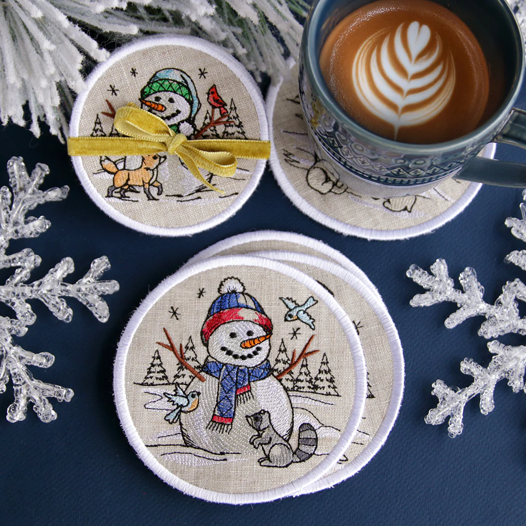 Country Snowman Coaster - Fox - Image 8