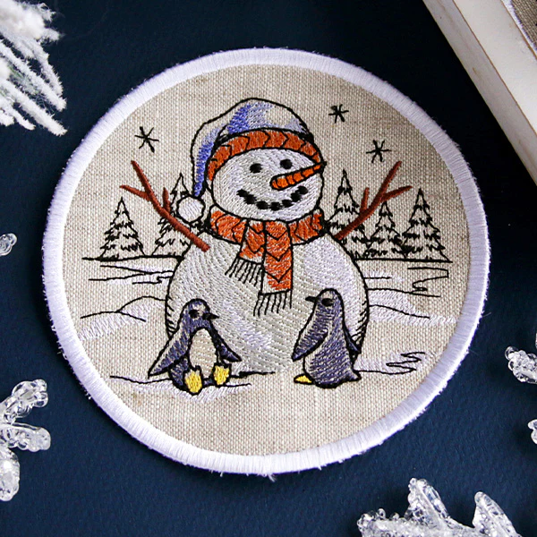 Country Snowman Coaster - Penguins - Image 3