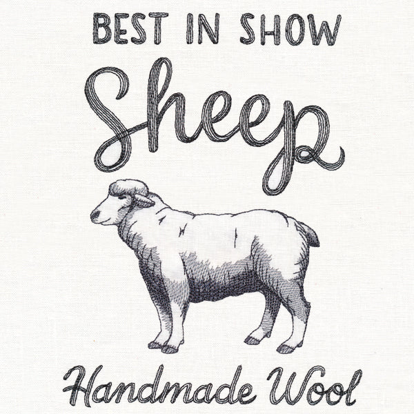 County Fair Sign - Best in Show Sheep