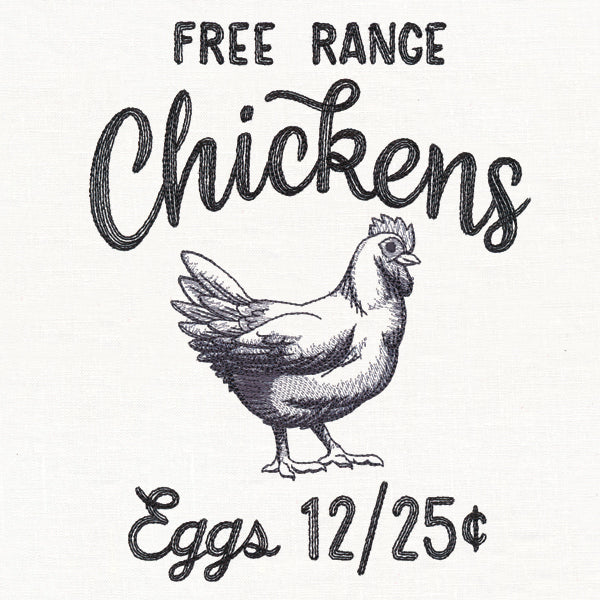 County Fair Sign - Free Range Chickens - Image 2