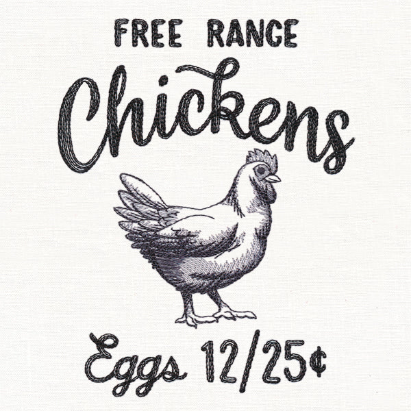 County Fair Sign - Free Range Chickens - Image 3
