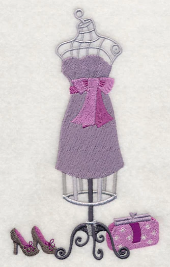 Couture Dress Form - Pink Bow Dress - Image 4