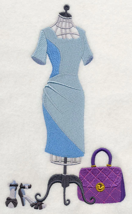 Couture Dress Form - Scalloped Neck Dress - Image 2