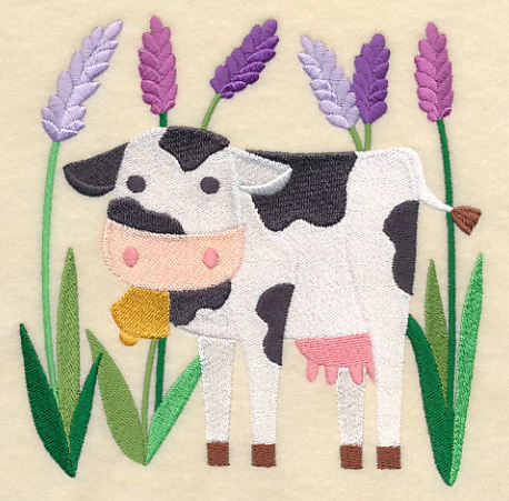 Cow Enjoying Springtime - Image 3