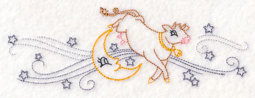 Cow Over the Moon Border (Vintage) - Image 4