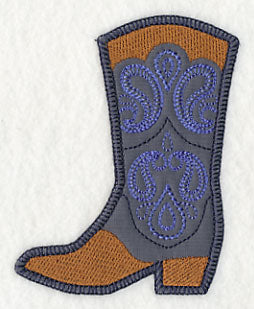 Cowboy Boot with Paisley (Heirloom Applique) - Image 3