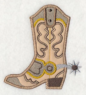 Cowboy Boot with Spurs (Heirloom Applique) - Image 3