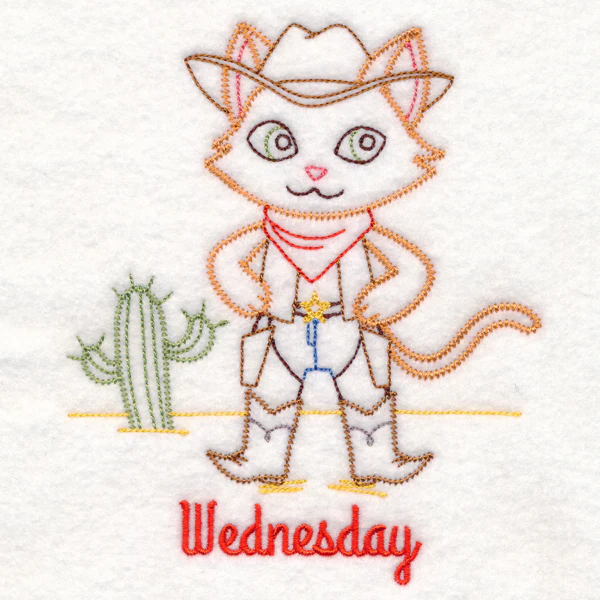 Cowboy Cat on Wednesday (Vintage) - Image 3