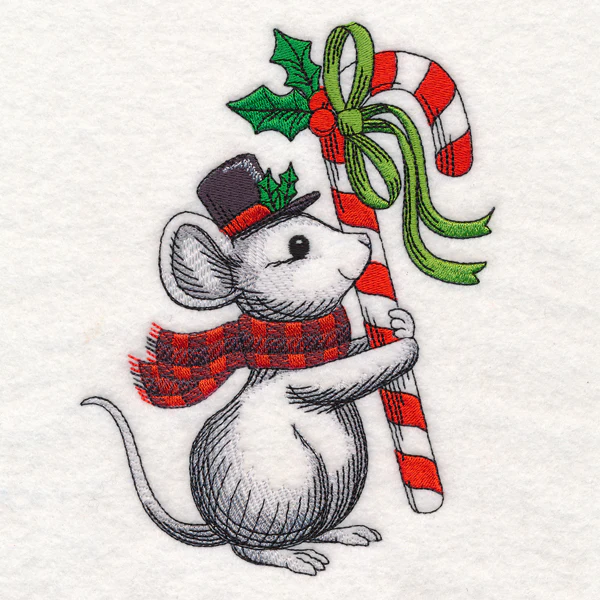 Cozy Christmas Mouse - Image 3