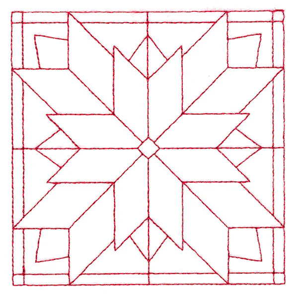 Cozy Christmas Quilting Square - Poinsettia (Double Run) - Image 5