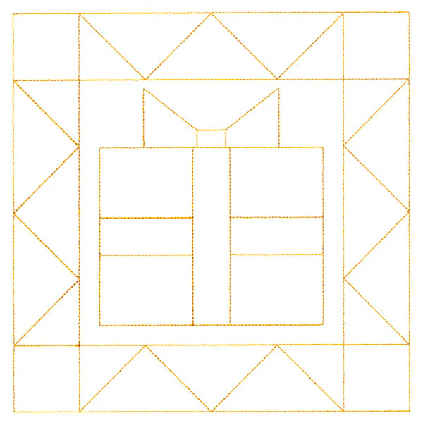 Cozy Christmas Quilting Square - Present (Double Run) - Image 6