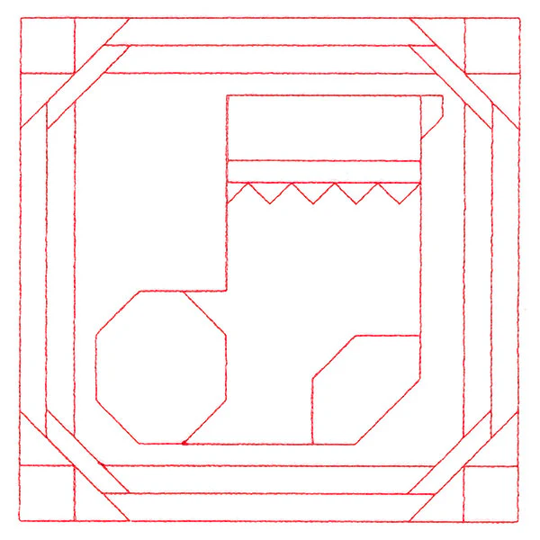 Cozy Christmas Quilting Square - Stocking (Double Run) - Image 2